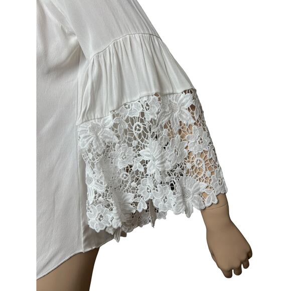 Muche & Muchette Jolie Top One Size Smocked Neckline Belled Sleeves - Picture 10 of 12